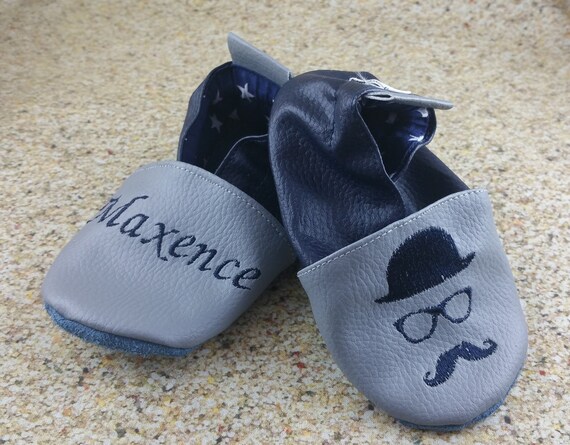 Soft slippers glasses, hat, mustache to personalize