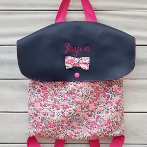 Mon 1er sac à dos crèche / maternelle, fabriqué en France, fait main, personnalisé