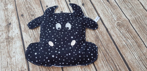 Dry bottle, "Calicho" bottle, cow bottle, hot water bottle, starry black hot water bottle, personalized hot water bottle