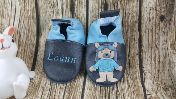 Soft bear, aviator slippers to customize