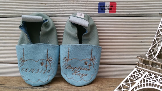 christening baptism soft slippers