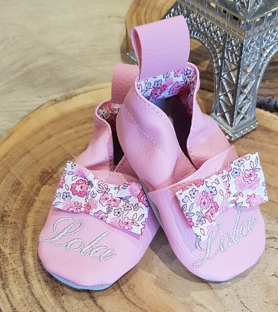 Chausson Cuir bébé Chaussons Tout-petits Semelle Souple Étoiles