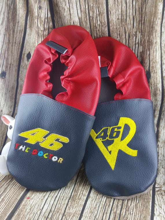 Custom Embroidered Soft Slippers, Adult - Motorcycle
