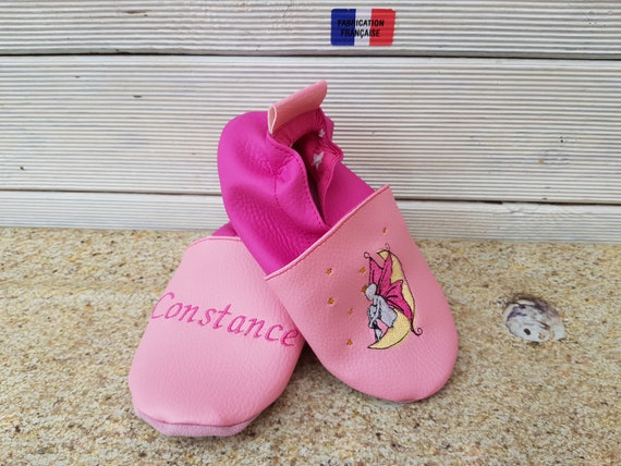 Soft leather slippers, imitation leather, baby slipper, boy slipper, girl slipper, child slipper, personalized slipper, fairy