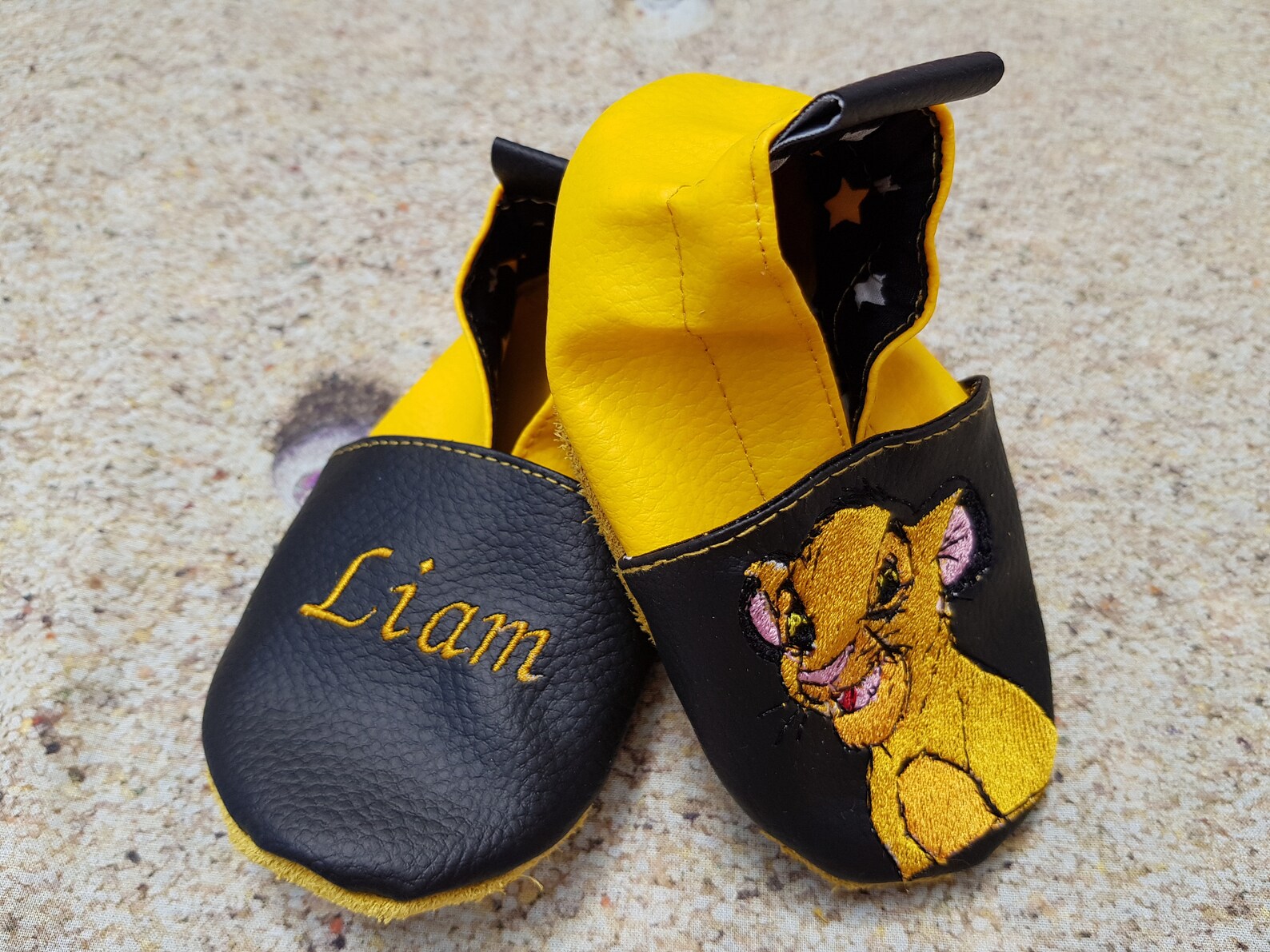 Chaussons Bébé Billy Le Lion En Cuir Souple - Marque Liloopop - Confort Et Souplesse Garantis - 5