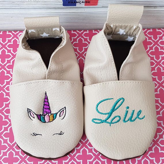 Personalized Soft Slippers, Baby, Child - Comfort and Elegance on Your Feet! -- Unicorn