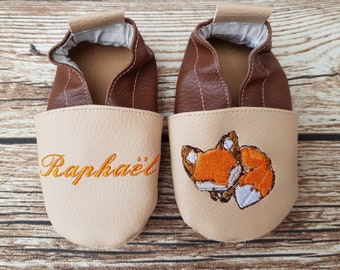 fox soft leatherette slippers