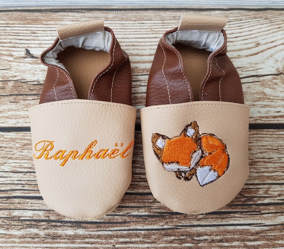 fox soft leatherette slippers