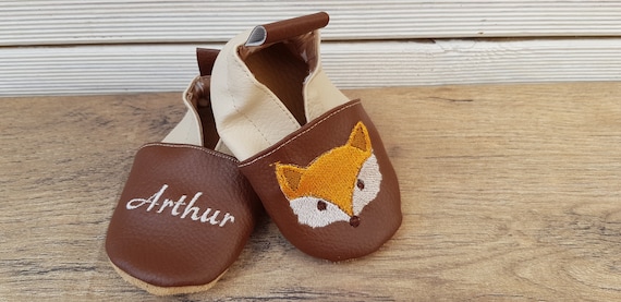 fox soft leatherette slippers