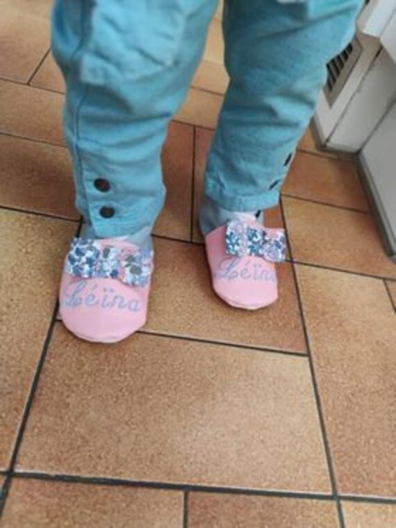 Chaussons en cuir souple pour bébé Gaspard le Renard