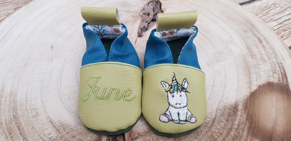 Unicorn soft leatherette slippers