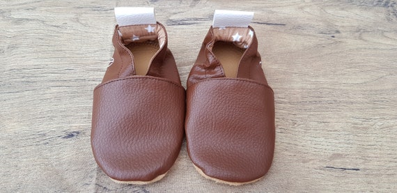 soft leatherette slippers