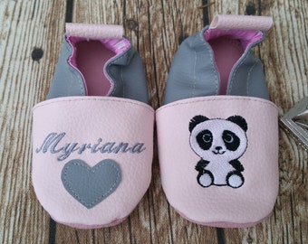 panda soft slippers for girls or boys