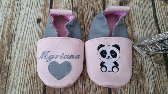 panda soft slippers for girls or boys