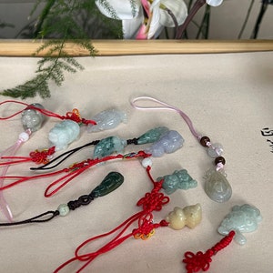 Grade A Natural Jade/ Jadeite Phone Case Charms