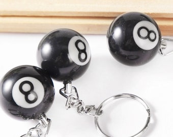 mini magic 8 ball keychain