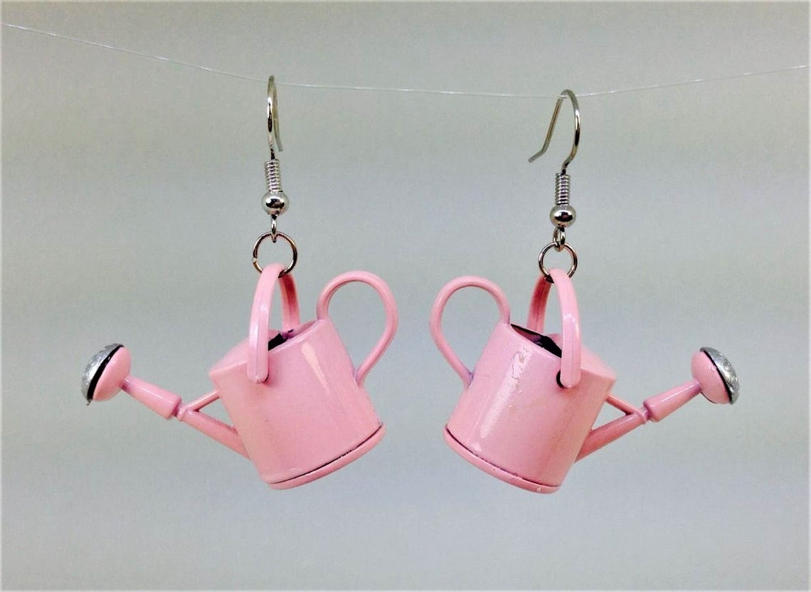 3D Watering Can Earrings Gardening Earrings Gardener Gift Etsy
