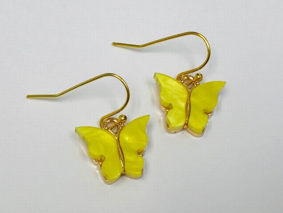 Ohrringe Schmetterlinge 7 FARBEN Mariposa Pendientes Kinderschmuck bunt 