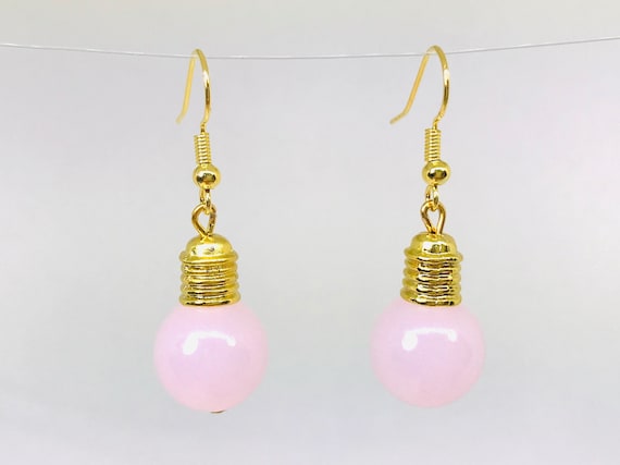 Drop Earring Light Bulb Made With Crystal Glass & Tin Alloy by JOE COOL Drop Earring Light Bulb Made With Crystal Glass & Tin Alloy by JOE COOL