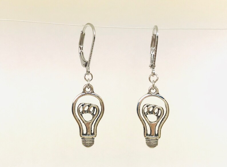 Light Bulbs Novelty Earrings Funky Light bulb Earring Fun Etsy