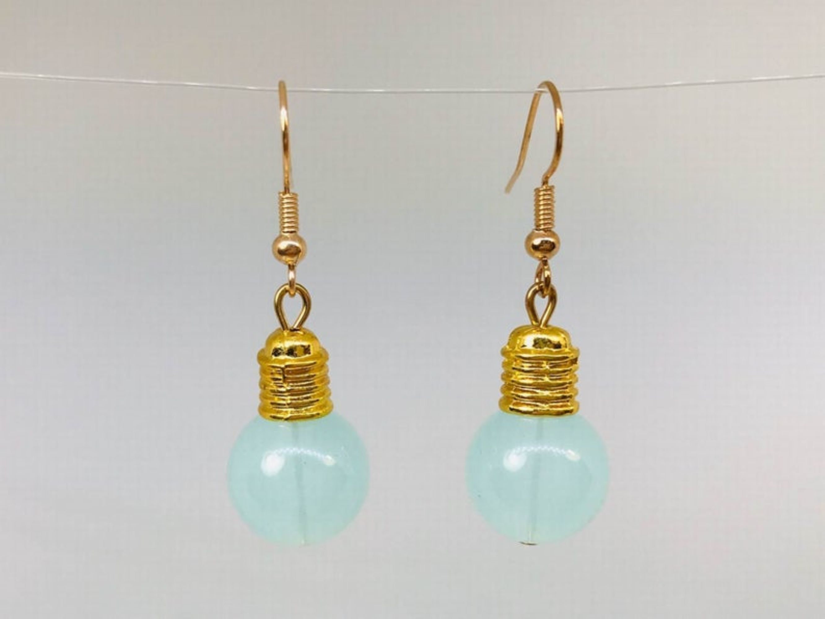 Drop Earring Light Bulb Made With Crystal Glass & Tin Alloy by JOE COOL Drop Earring Light Bulb Made With Crystal Glass & Tin Alloy by JOE COOL