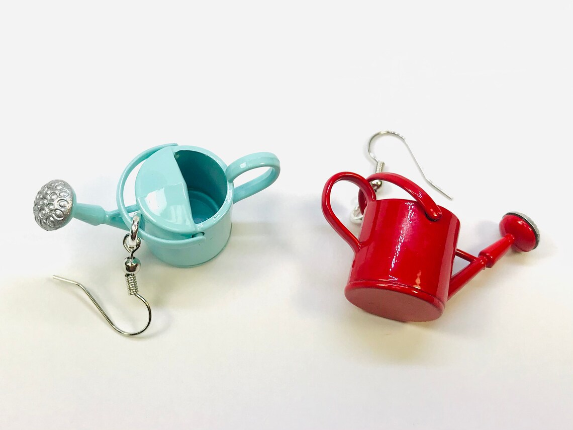3D Watering Can Earrings Gardening Earrings Gardener Gift Etsy