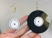 Vinyl Earrings, Phonograph Record Earrings, Disc Earrings, Acrylic Earrings, Sound Track, Music Gift, DJ Gift, Hip hop Earrings, Retro Rave 