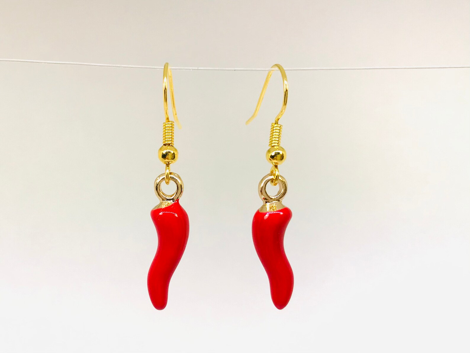 Red Chili Pepper Earrings Enchiladas Earrings Red Hot Pepper Etsy