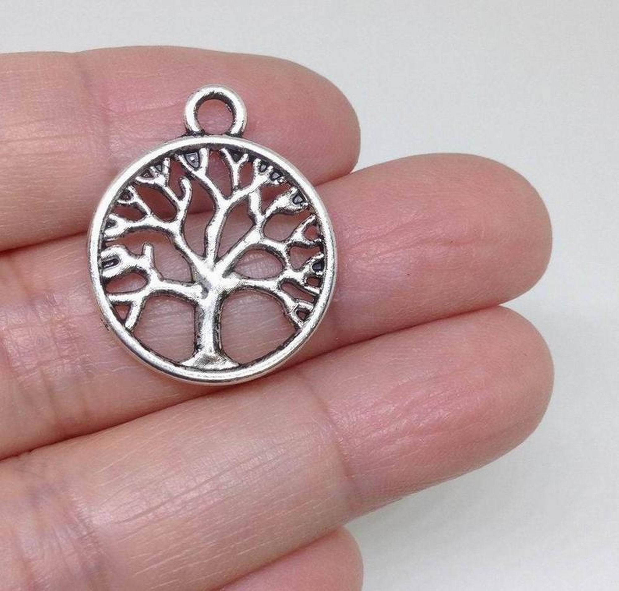 10 Tree of Life Charm Tree Charm Nature Charm Family Tree Etsy