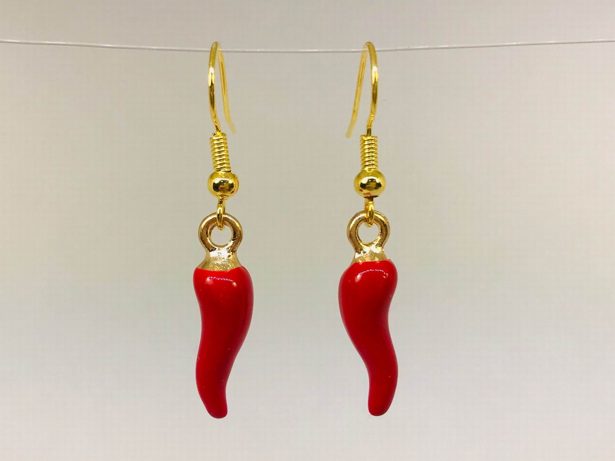 Red Chili Pepper Earrings Enchiladas Earrings Red Hot Pepper Etsy