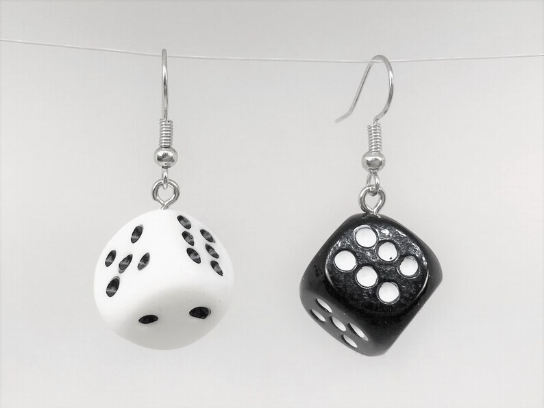 3D Dice Earrings Dice Earrings Dice Gifts Casino Jewelry Etsy