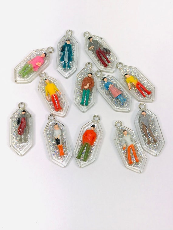 People Charms Acrylic Charm Resin Charm People - Etsy Canada