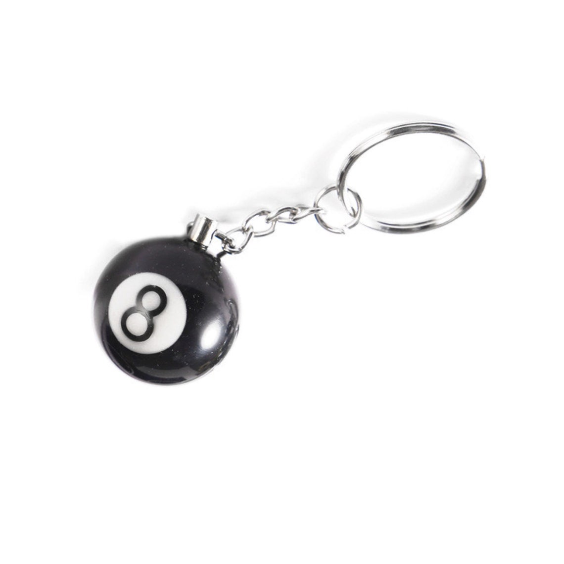 8Ball KeyChain 8 Ball Key Chain Shooting Pool Keychain Etsy