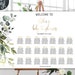 Printable Seating Chart Template, Find Your Seat Sign, Eucalyptus Table ...