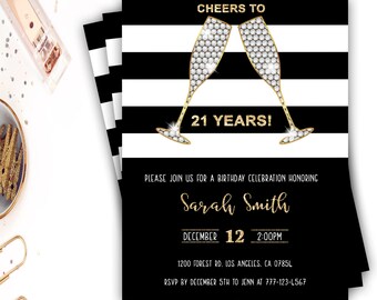 21st birthday invitations etsy 21 birthday invite