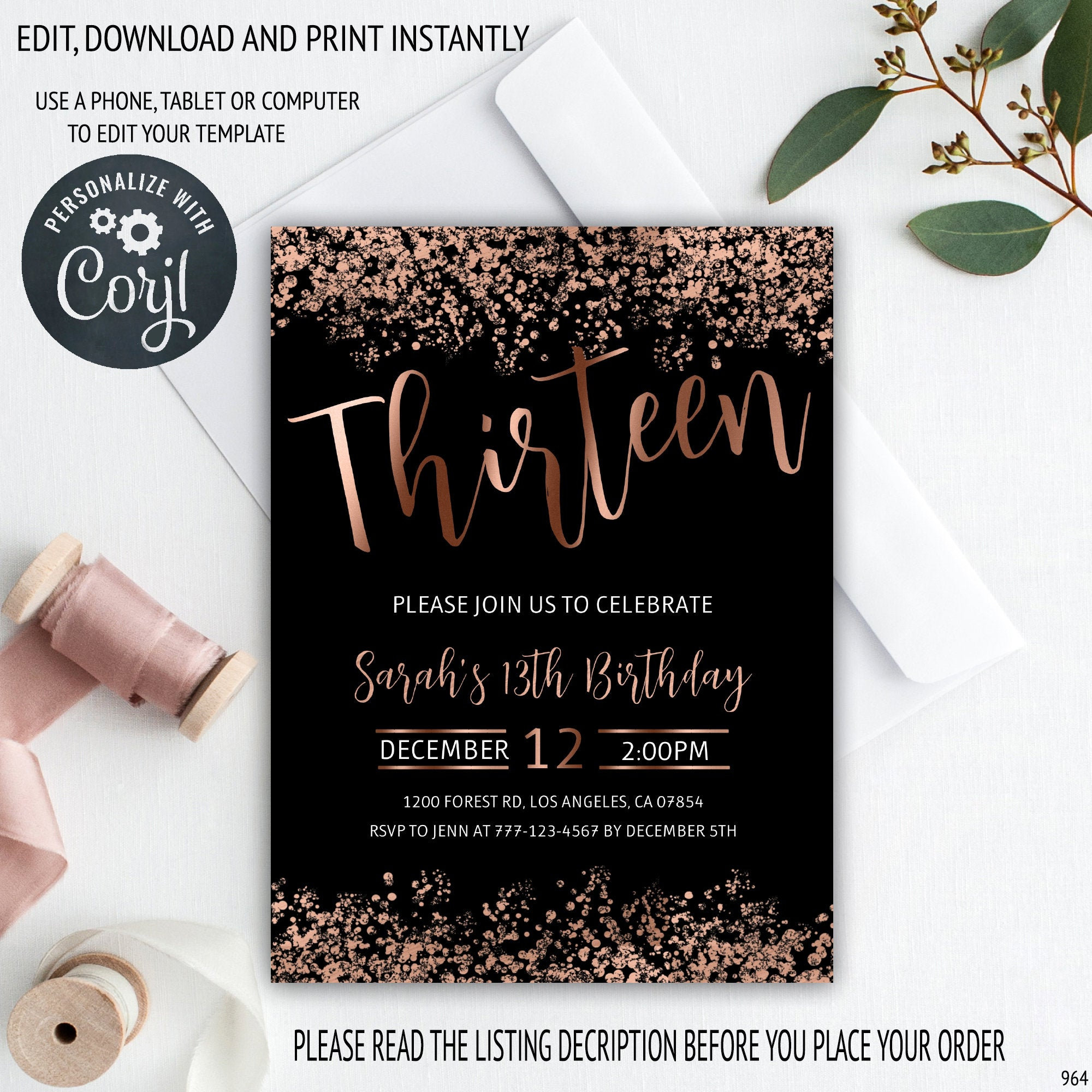 Teen Birthday Invitation Templates