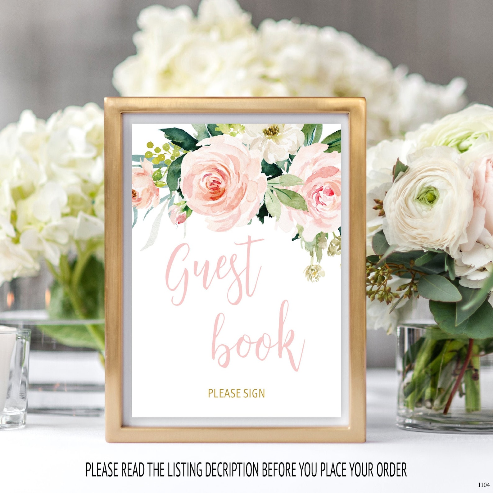 Baby Shower Guest Book Sign Printable Guest Book Sign Please Etsy