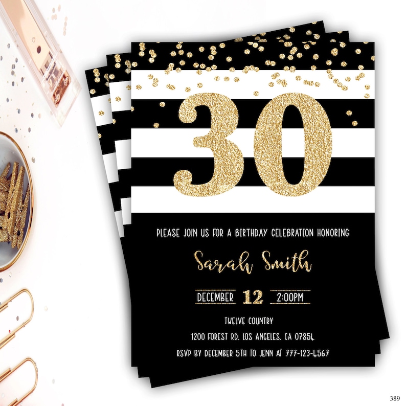 30 compleanno inviti compleanno per adulti inviti oro e nero Etsy 30 compleanno inviti compleanno per adulti inviti oro e nero Etsy