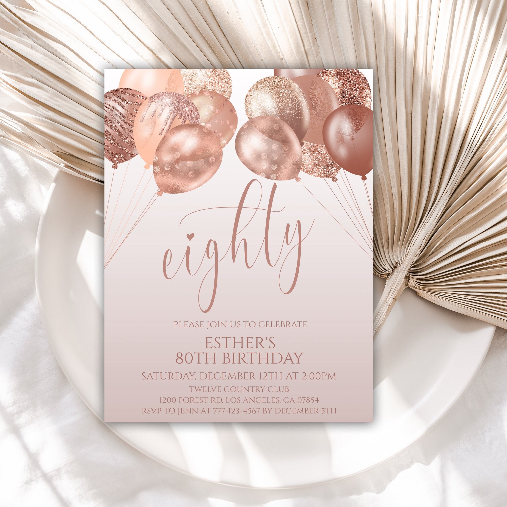 80th-birthday-invitation-rose-gold-balloons-birthday-party-invitations-birthday-invite-for-women-instant-download-editable-64bi-etsy for Free Printable 80th Birthday Invitations 80th Birthday Invitation, Rose Gold Balloons Birthday Party Invitations, Birthday Invite for Women, Instant Download, Editable, 64BI - Etsy for Free Printable 80th Birthday Invitations