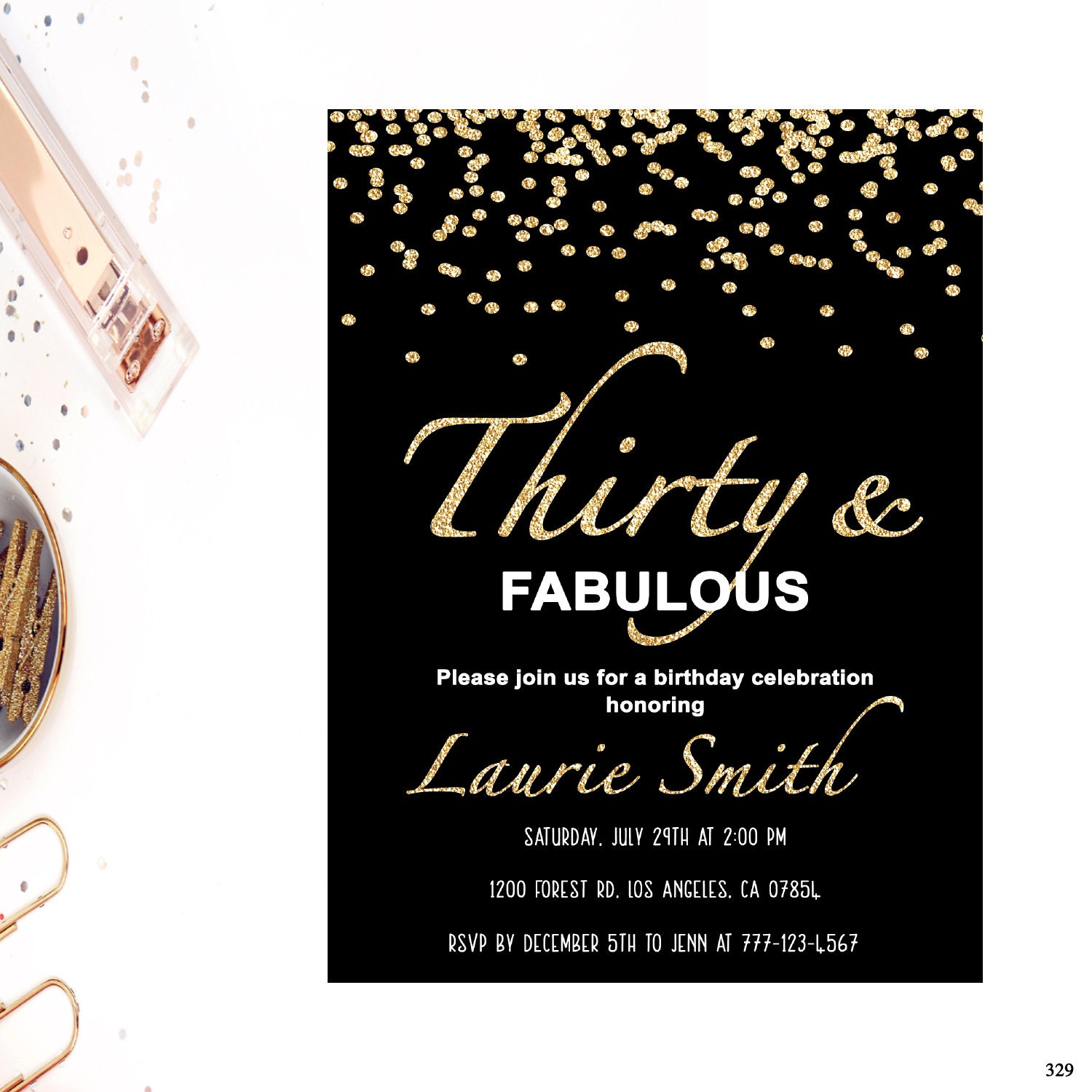 30th birthday invitation thirty
