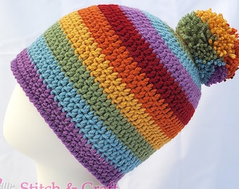 Cappello arcobaleno retrò