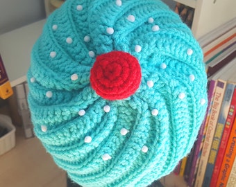 Cappello cupcake ai mirtilli