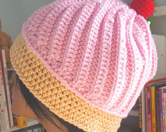 Cappello cupcake alla fragola