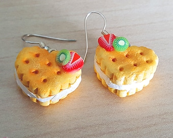 Orecchini di biscotti del cuore