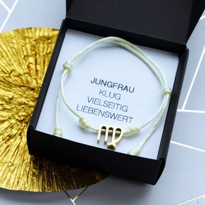 Bransoletka ze znakiem zodiaku Panna