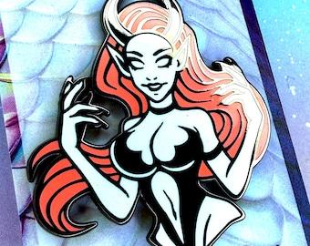 Succubus 2" Enamel Pin- Demon Girl pin