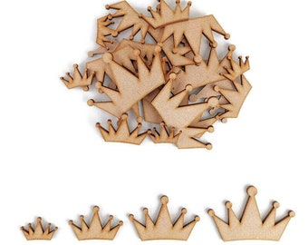 10 Pack Wooden PRINCESS Shape Craft Blank Embellishment PRINCESS