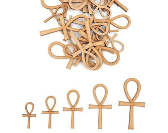 Wooden MDF Wiccan Pentagram Triquetra Symbols Shapes Craft Embellishment Signs