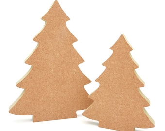 Freestanding Christmas tree wooden MDF Blank Shape, Unpainted, 18mm thick