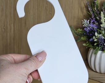 Acrylic Door Hanger Blanks - Perspex Craft Door Signs - Pack of 6